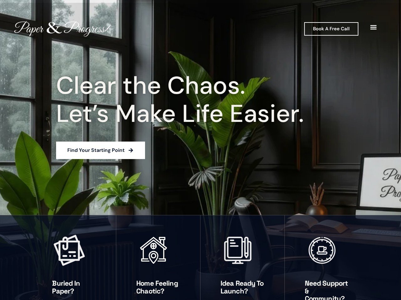 Paper & Progress website homepage